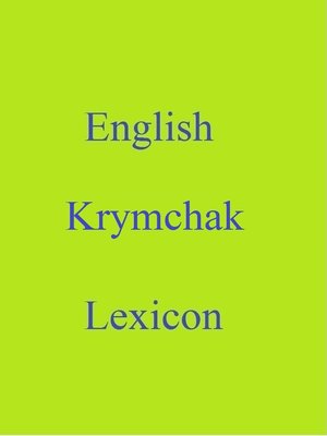 cover image of English Krymchak Lexicon